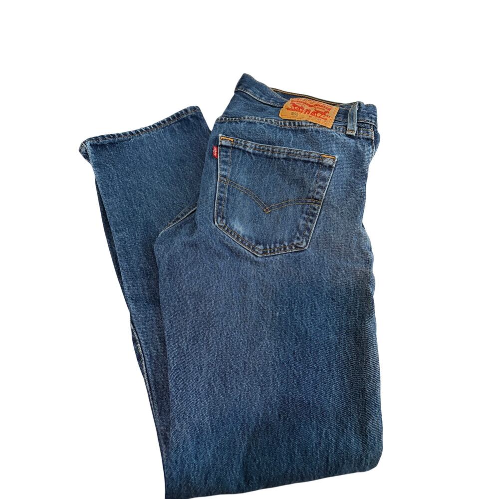 Levi's 501 Original Fit Jeans 33x32 Button Fly Medium Wash Y2K Made in‎ Mexico
